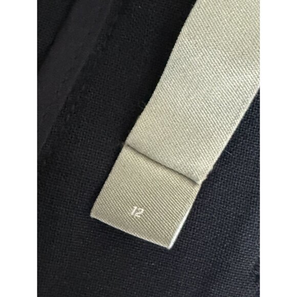 Vince Womens Slim-Fit Navy Trousers Size 12 Wool Blend With Pockets - Picture 6 of 8